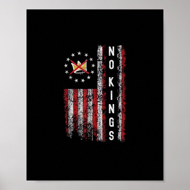 Poster Sem Reis Na América Minimal Limpo (Frente)