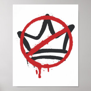 Poster Sem Reis Na América Pro Democracia Anti Monarquia 