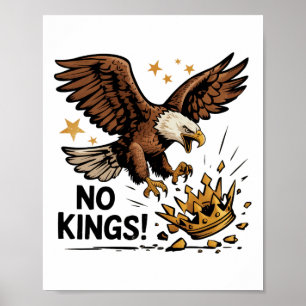 Poster Sem Reis Na América Shir Política De Águia Patriót