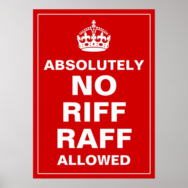 Poster Sem Riff Raff (Frente)