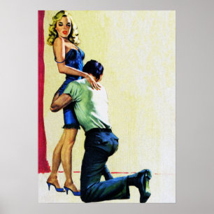 Poster Sem segundas hipóteses Vintage Pulp Magazine Cobri