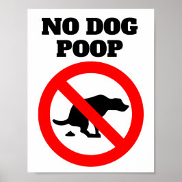 Poster Sem Sinal de Mensagem Simples Moderno de Poop de C