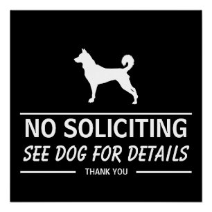 Póster Sem Solicitações, Veja o Cachorro para Detalhes Di