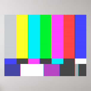 Poster sem tela de TV de sinal com ruído