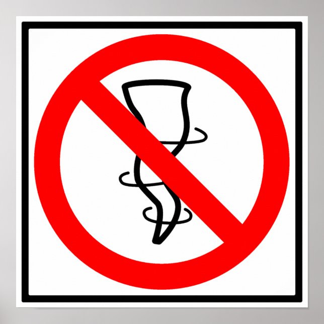 Poster Sem Tornadoes - Sinal de Estrada (Frente)