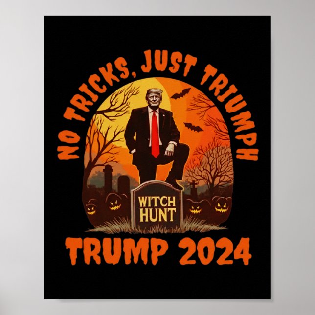 Poster Sem Truques, Apenas Trumph Truque Ou Trump Diverti (Frente)