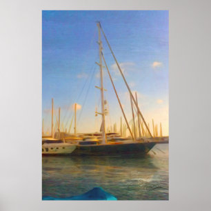 Poster Sem velas, Dia Sunny Day Sea Beach Israel Herzlia