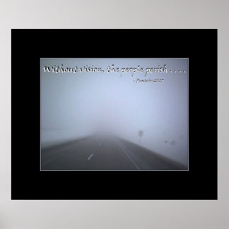 Póster Sem visão, as pessoas perecem