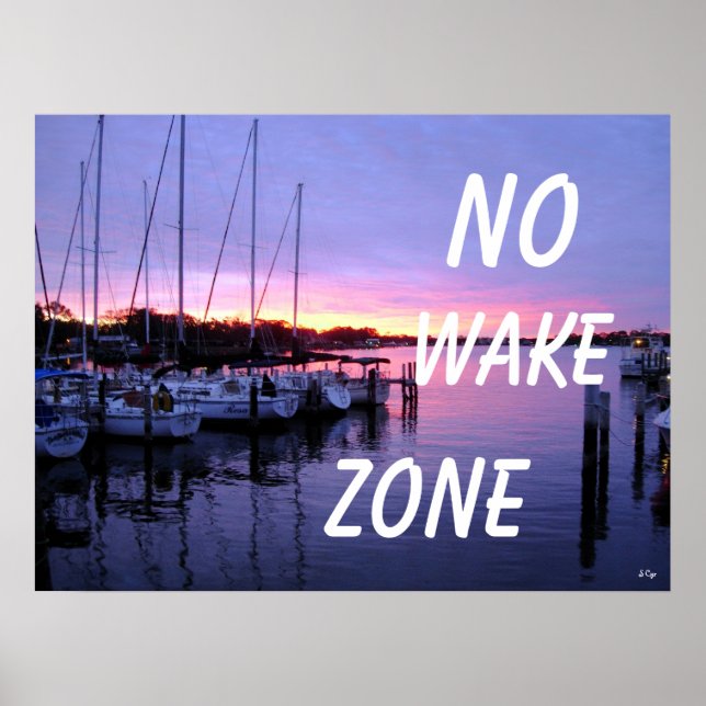 Poster Sem Zona de Acordar Marina Sunset (Frente)