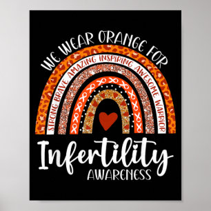 Poster Semana de Conscientização da Infertilidade Laranja