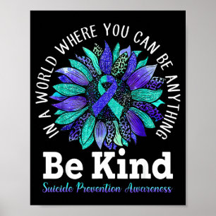 Poster semana de conscientização da prevenção seja gentil