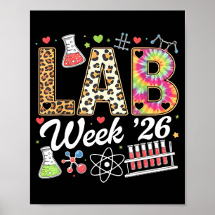 Poster semana de laboratório 2026 técnico de laboratório