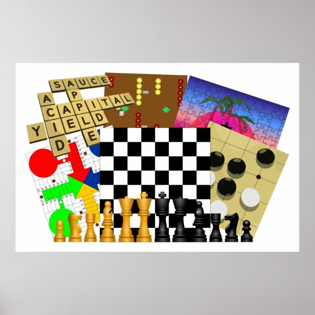 Poster Semana do Jogo e Quebra-cabeça (Frente)