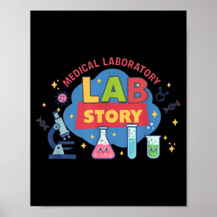 Poster Semana do laboratório 2026 ciência engraçada labor