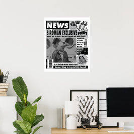 Poster Semanalmente Stanley News Cobrir Birdman Exclusivo