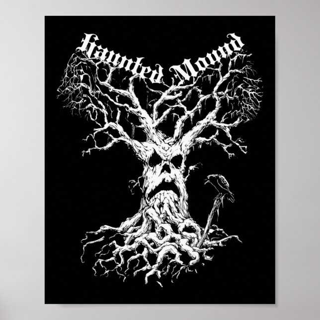 Poster Sematário Merch. Design A Árvore Fantasma. Monte A (Frente)