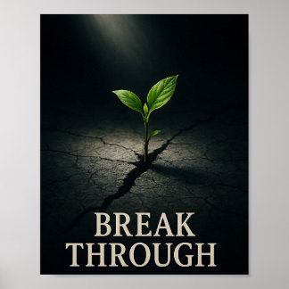 Poster Semeadura Motivacional de Crescimento de Planta Ir