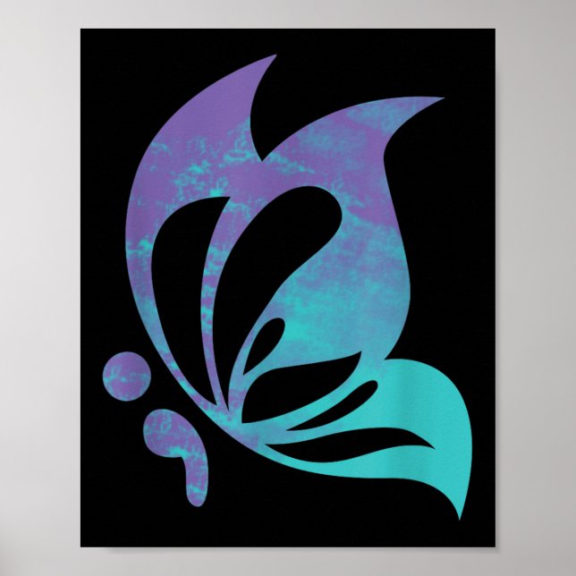 Poster Semicolon Butterfly Mental Suicide Prevention Awar (Frente)
