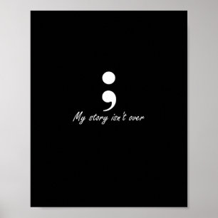 Poster Semicolon, minha história não é sobre manga longa