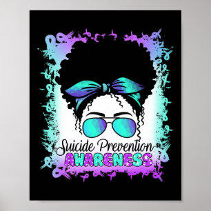 Poster Semicolon Suicídio Pele de Teto Prevenção Suicida 