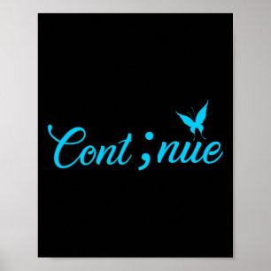 Poster Semicolon Women Continua A Sensibilização Para O S