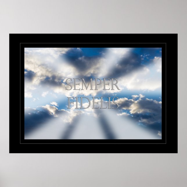 Poster Semper Fidelis e Nuvens (Frente)