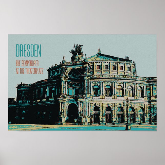 Poster Semperoper Opera House & Concert Hall, Dresden (Frente)