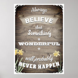 Poster Sempre acreditar