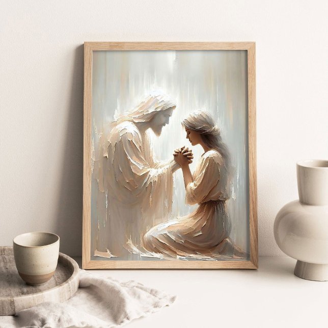 Poster Sempre Com Você, Arte Cristã, Jesus e Mulher (Criador carregado)