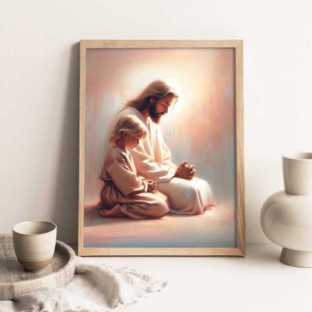 Poster Sempre Com Você Em Oração, Jesus Cristo Orando (Criador carregado)