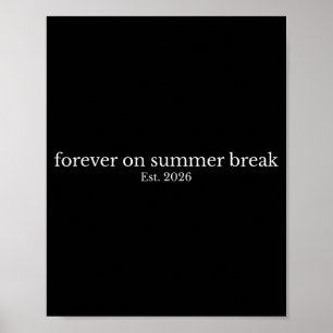 Poster Sempre De Férias De Verão Est 2026 Aposentadoria