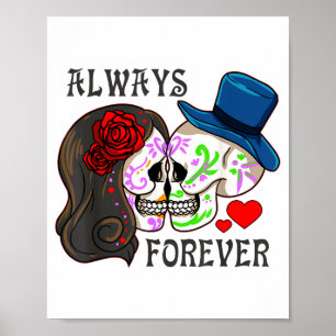 Poster Sempre E Para Sempre - Dia Dos Namorados Sugar Sku