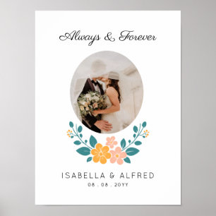 Poster Sempre e Para Sempre Foto & Texto Personalizados