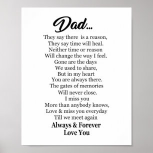 Poster Sempre e para sempre te amam Pai