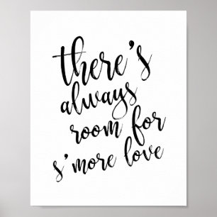 Póster Sempre há espaço para mais amor Sinal Dourado 8x10