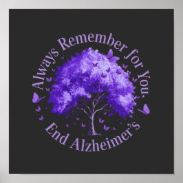 Poster Sempre Lembre-se: Por Você, Acabe com o Alzheimer