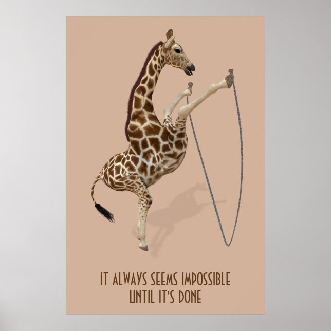 Póster Sempre parece impossível até que seja feito (Frente)