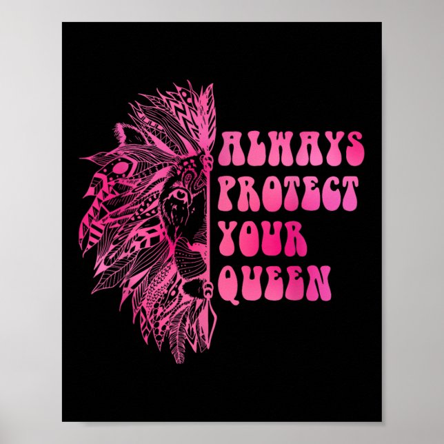 Poster Sempre Proteja Sua Rainha  (Frente)
