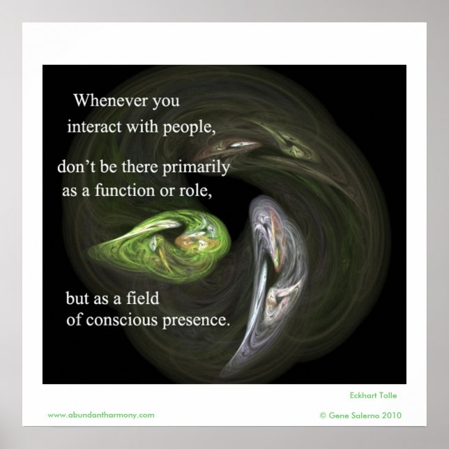 Póster Sempre que você interage com o pessoas (Frente)