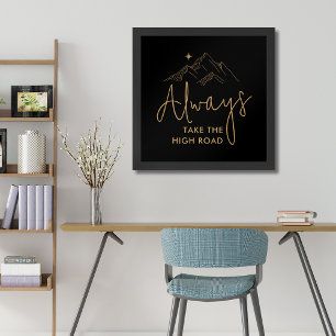 Poster Sempre tome a Motivação do High Road