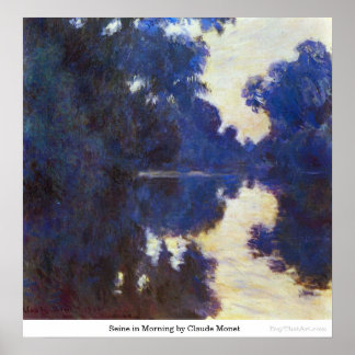 Poster Sena de manhã por Claude Monet