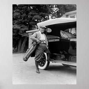 Póster Senador Golfing, 1920