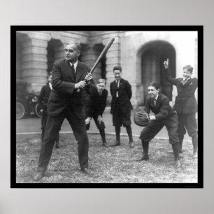 Poster Senador Playing Basebol 1924
