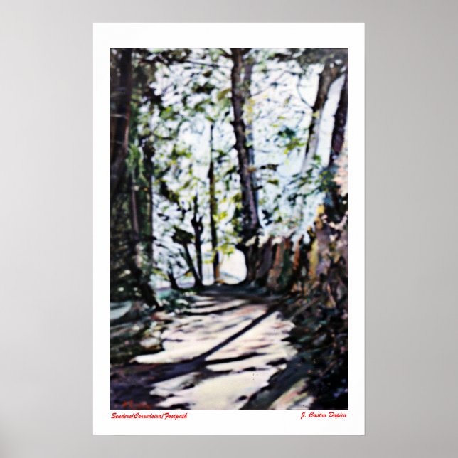 Póster Sendero/Corredoira/Pegada (Frente)