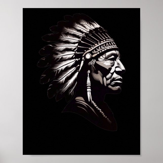 Poster Sêneca Indian Key Sticker2 (Frente)