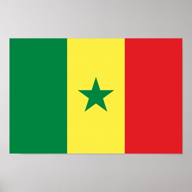 Poster Senegal Flag (Frente)