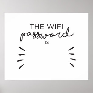 Poster Senha de Wifi
