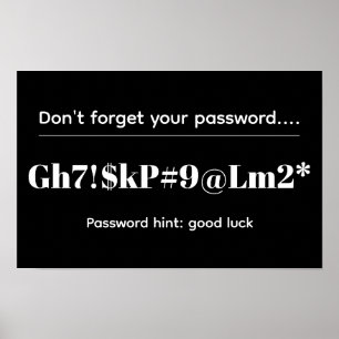 Poster Senha Engraçada
