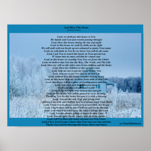 Poster Senhor abençoe esta casa 16X12