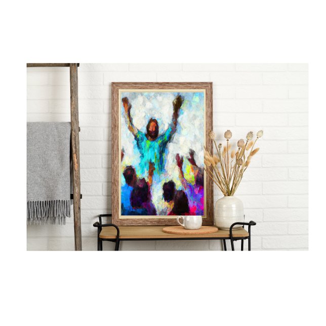 Poster Senhor abstrato, Precisamos De Você Agora Mais Do  (Criador carregado)